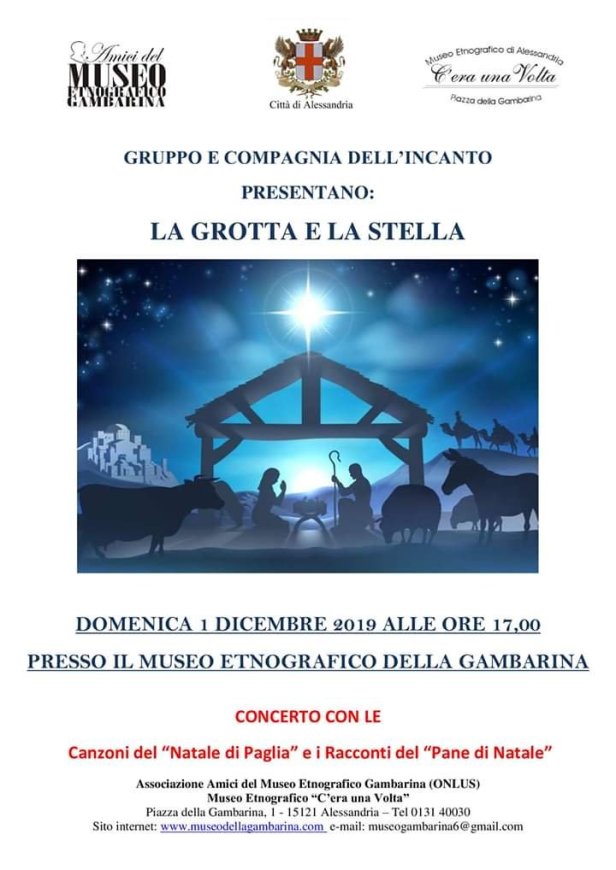 Canzone La Stella Di Natale.La Grotta E La Stella Di Lia Tommi Alessandria Today Web Media Pier Carlo Lava